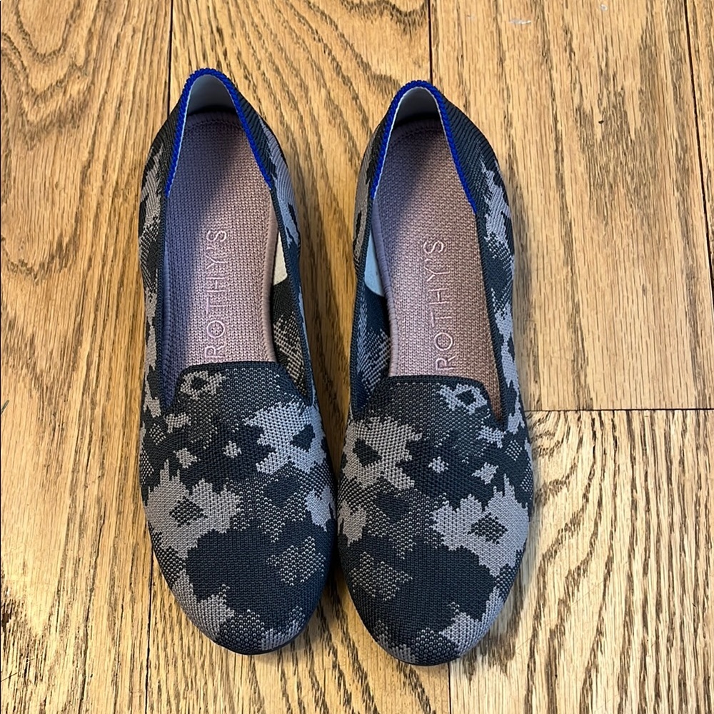 Rothy's The Loafer Round Toe Flats Retired Grey Botanicamo Women’s 7 flats